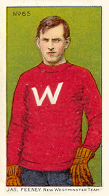 1910 Imperial Tobacco Jas. Feeney New Westminster Team #65 Hockey Card