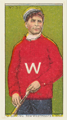 1910 Imperial Tobacco G. Spring #58 Hockey Card