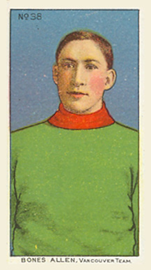 1910 Imperial Tobacco Bones Allen, Vancouver Team #38 Hockey Card