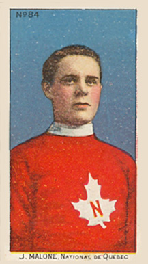 1910 Imperial Tobacco J. Malone, National de Quebec #84 Hockey Card