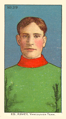 1910 Imperial Tobacco Ed. Ravey Vancouver Team #39 Hockey Card