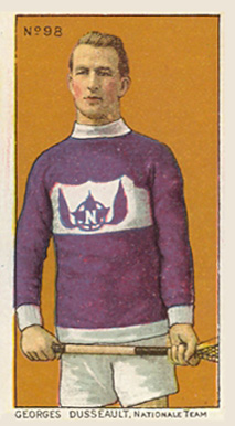 1910 Imperial Tobacco Georges Dusseault Nationale Team #98 Hockey Card
