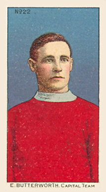 1910 Imperial Tobacco E. Butterworth Capital Team #22 Hockey Card