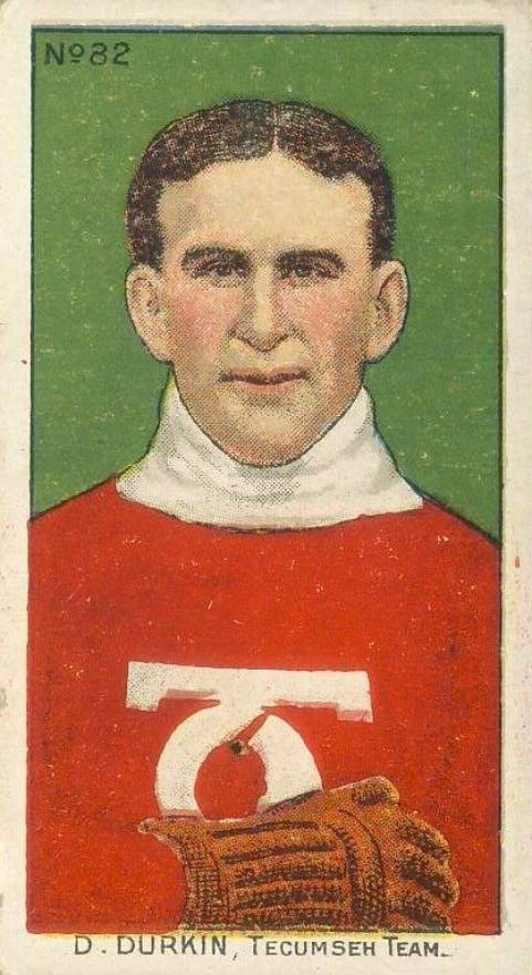 1910 Imperial Tobacco D. Durkin, Tecumsem Team #82 Hockey Card