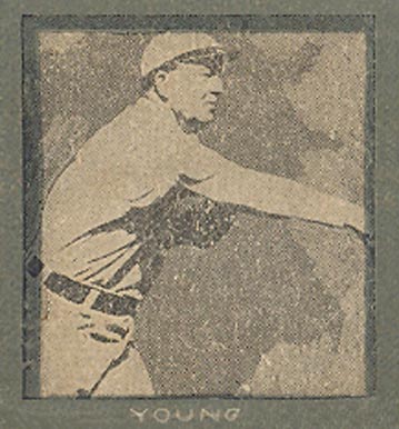 1912 W-UNC Strip Cards Hand Cut Cy Young # Baseball Card