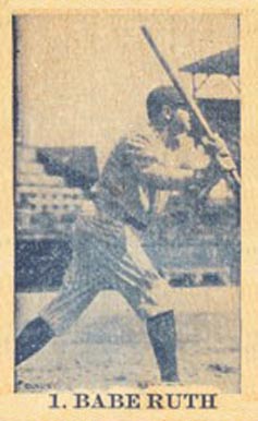 1924 W-Unc (1924) Babe Ruth #1 Baseball Card