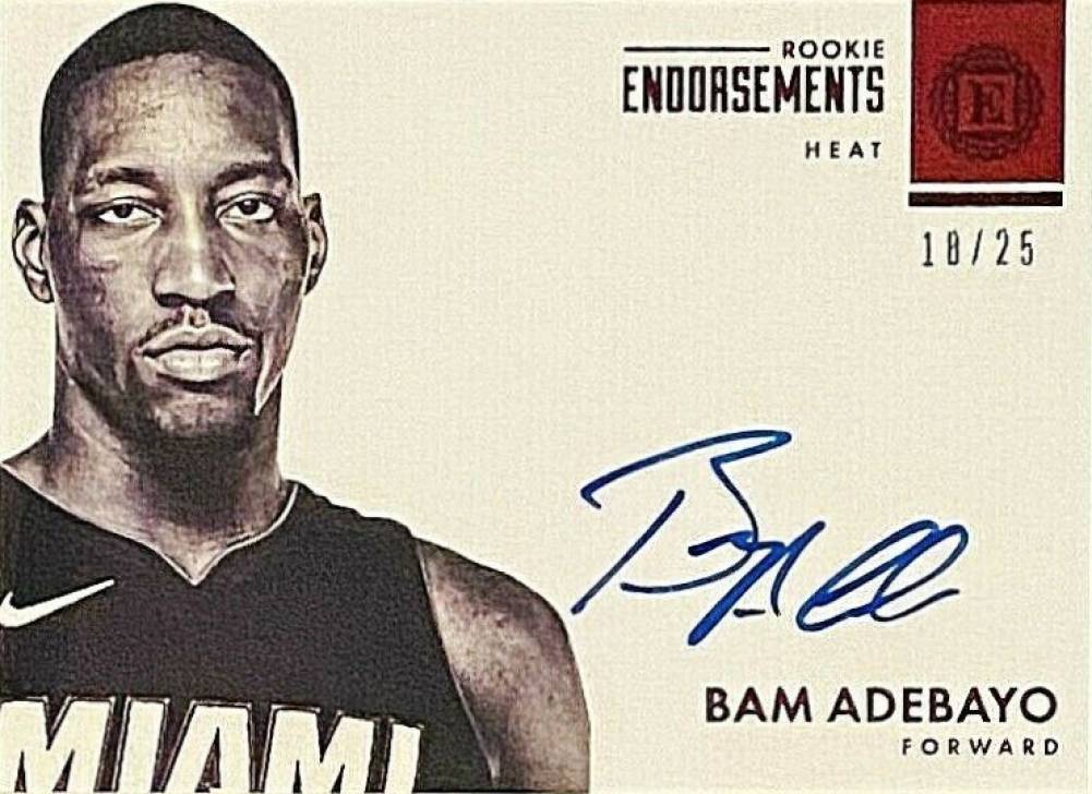 2017 Panini Encased Bam Adebayo #112 Basketball Card
