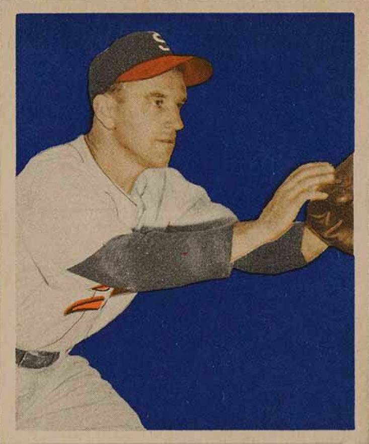1949 Bowman Pacific Coast League Lee Handley #28 Baseball Card