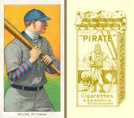 1912 Pirate Cigarettes Miller, Pittsburgh #58.5 Baseball Card