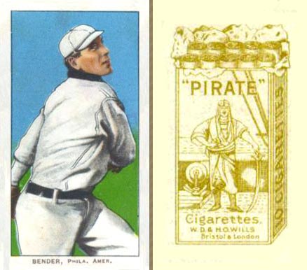 1912 Pirate Cigarettes Chief Bender #4 Baseball Card
