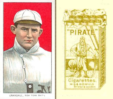 1912 Pirate Cigarettes Doc Crandall #11 Baseball Card