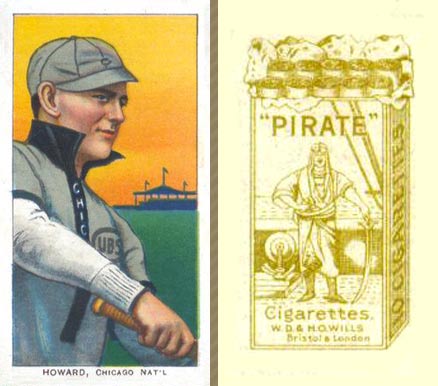 1912 Pirate Cigarettes Del Howard #34 Baseball Card