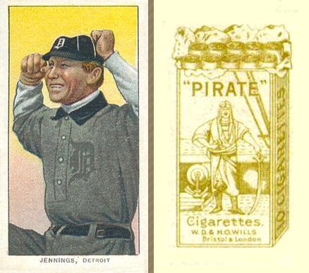1912 Pirate Cigarettes Hughie Jennings #38 Baseball Card