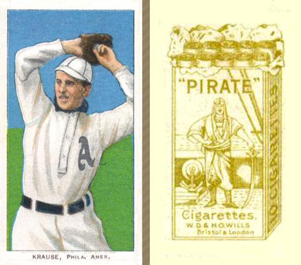 1912 Pirate Cigarettes Harry Krause #43 Baseball Card