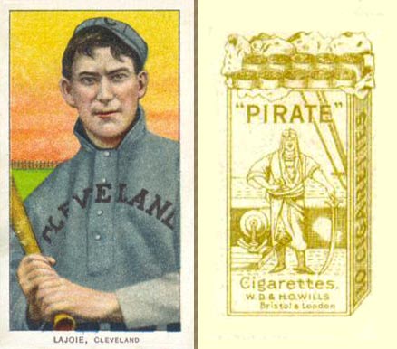 1912 Pirate Cigarettes Nap Lajoie #44 Baseball Card