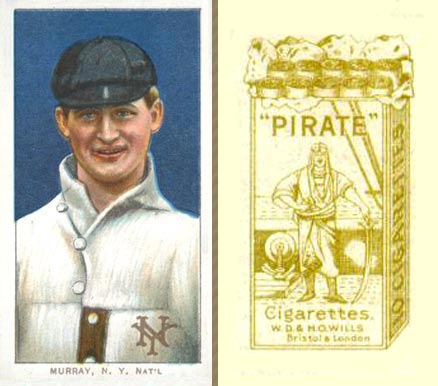 1912 Pirate Cigarettes Red Murray #63 Baseball Card