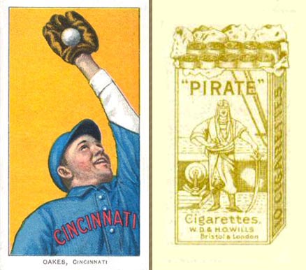 1912 Pirate Cigarettes Rebel Oakes #64 Baseball Card