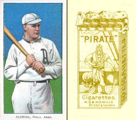 1912 Pirate Cigarettes Rube Oldring #65 Baseball Card
