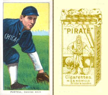1912 Pirate Cigarettes Billy Purtell #69 Baseball Card