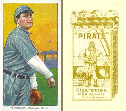 1912 Pirate Cigarettes Jimmy Sheckard #75 Baseball Card