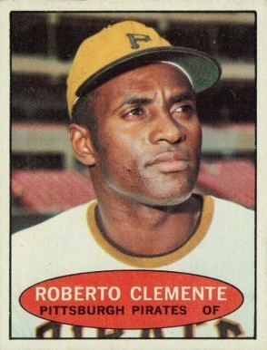 1971 Bazooka No Number Roberto Clemente # Baseball Card