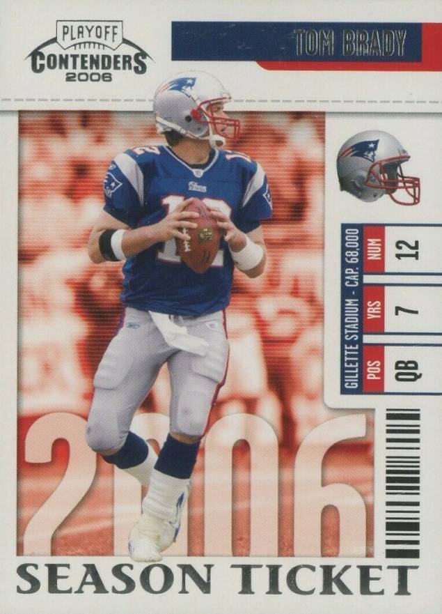 2006 Playoff Contenders  Tom Brady #59	  Football Card