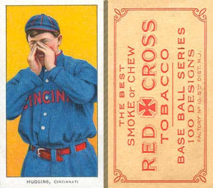1910 Red Cross Tobacco Type 1 Miller Huggins # Baseball Card
