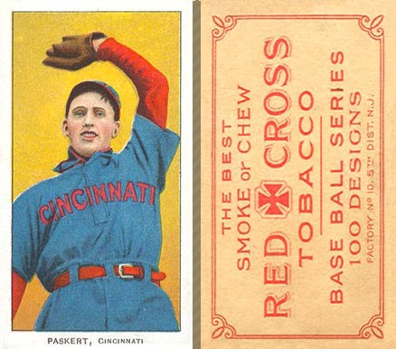 1910 Red Cross Tobacco Type 1 Dode Paskert # Baseball Card