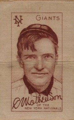 1910 White Silks Christy Mathewson # Baseball Card