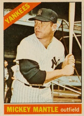 1966 Venezuela Topps Mickey Mantle #50 Baseball Card