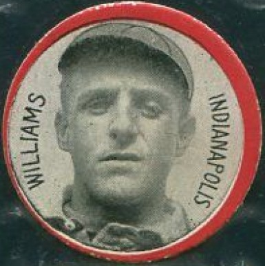 1912 Colgan's Chips Red Border Williams, Indianapolis # Baseball Card