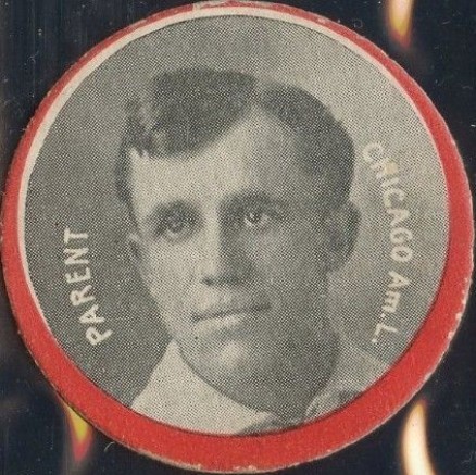 1912 Colgan's Chips Red Border Parent, Chicago Am. L. # Baseball Card