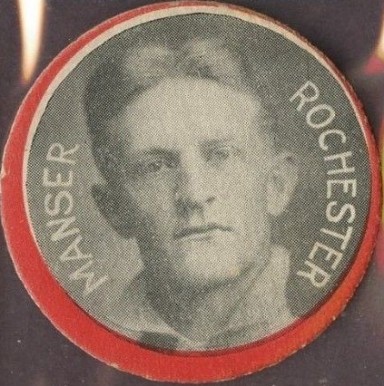 1912 Colgan's Chips Red Borders Manser, Rochester #123 Baseball Card