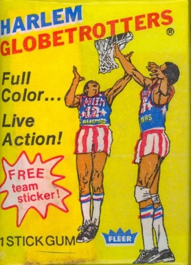 1970 Unopened Packs 1972 Harlem Globetrotters Wax Pack #72HGTwp Basketball Card