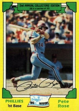 1982 Drake's Pete Rose #28 Baseball Card