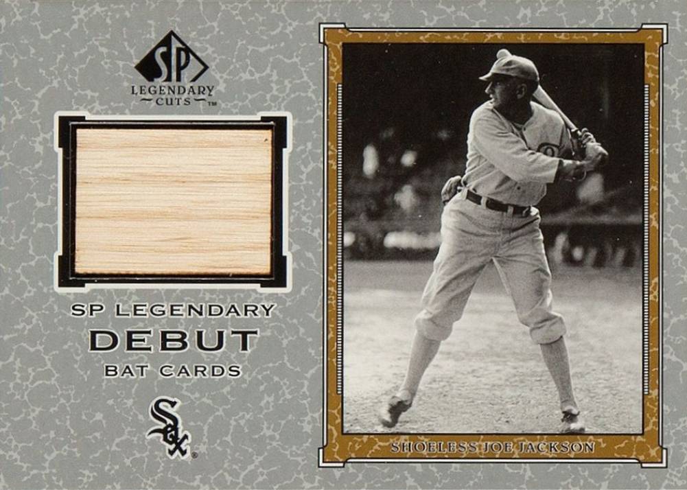 2001 SP Legendary Cuts Debut Bat Cards Joe Jackson #D-JJ Baseball Card