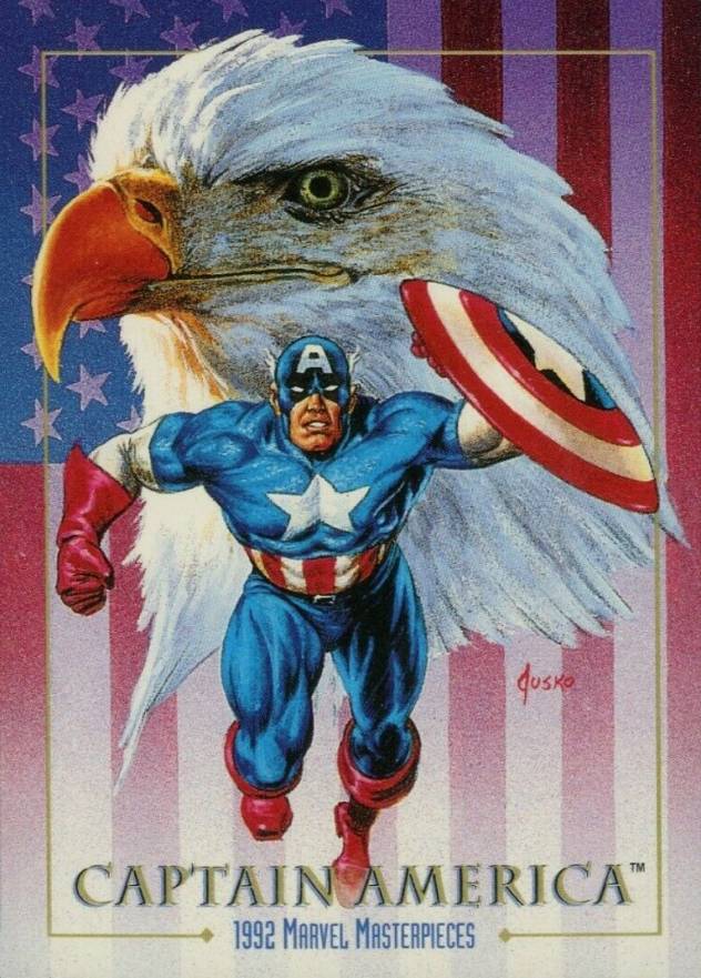 1992 Marvel Masterpieces Captain America #16 Non-Sports Card