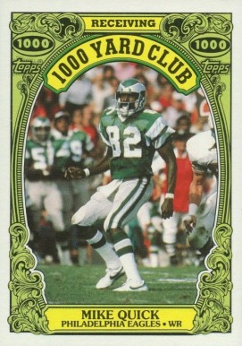 1986 Topps 1000 Yard Club Mike Quick #9 Football Card