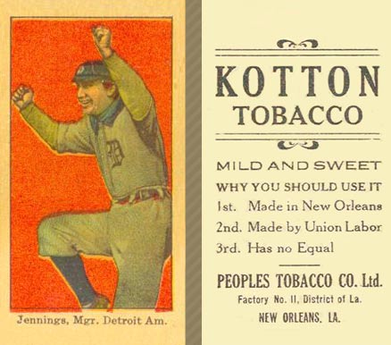 1911 Kotton Hughie Jennings # Baseball Card