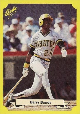 1987 Classic Travel Update Yellow Barry Bonds #113 Baseball Card