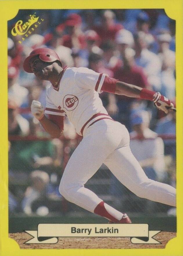 1987 Classic Travel Update Yellow Barry Larkin #133 Baseball Card