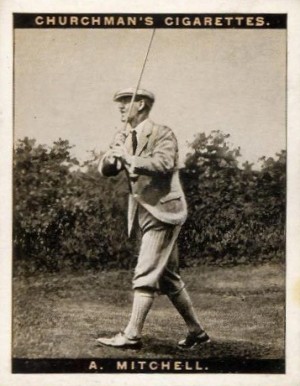 1927 W.A. & A.C. Churchman Famous Golfers Ser.of 12 A. Mitchell #8 Golf Card
