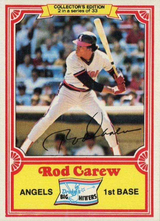 1981 Drake's Rod Carew #2 Baseball Card