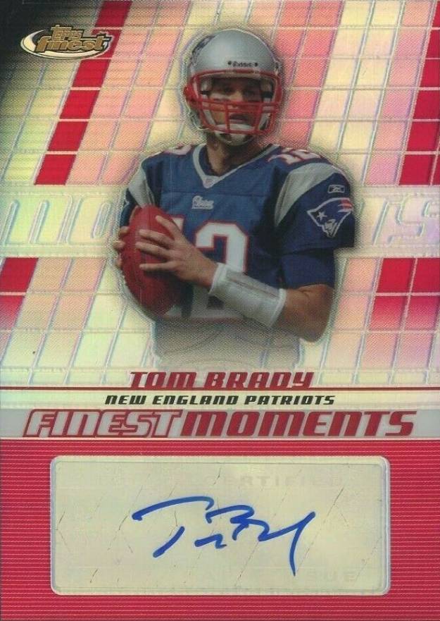 2008 Finest Moments Autograph Tom Brady #FMATB Football Card