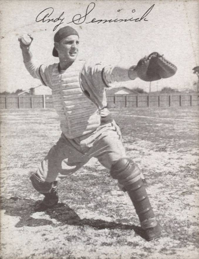 1949 Sealtest Phillies Andy Seminick # Baseball Card