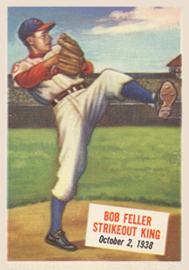 1954 Topps Scoop Bob Feller #27 Baseball Card