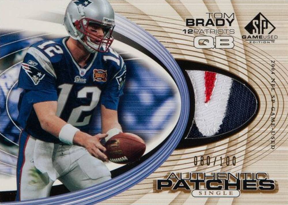 2004 SP Game Used Authentic Patches Tom Brady #AP-TB Football Card