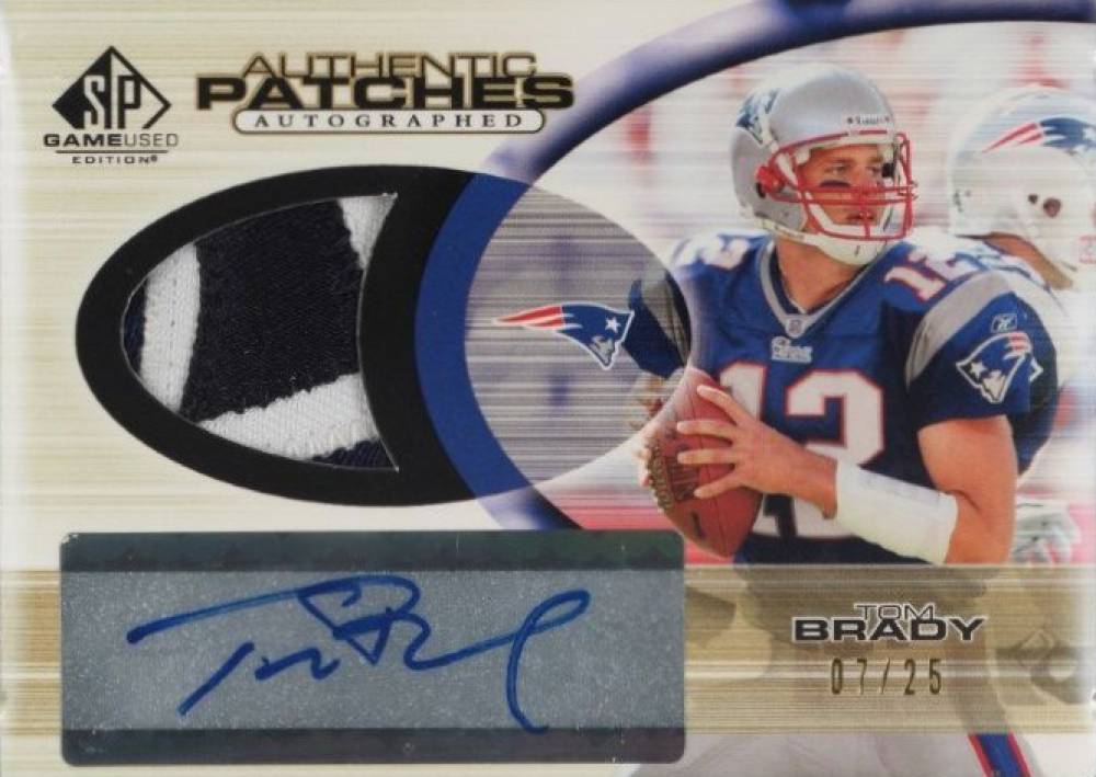 2004 SP Game Used Authentic Patches Tom Brady #AAP-TB Football Card