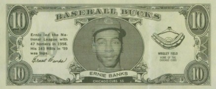 1962 Topps Bucks Ernie Banks # Baseball Card