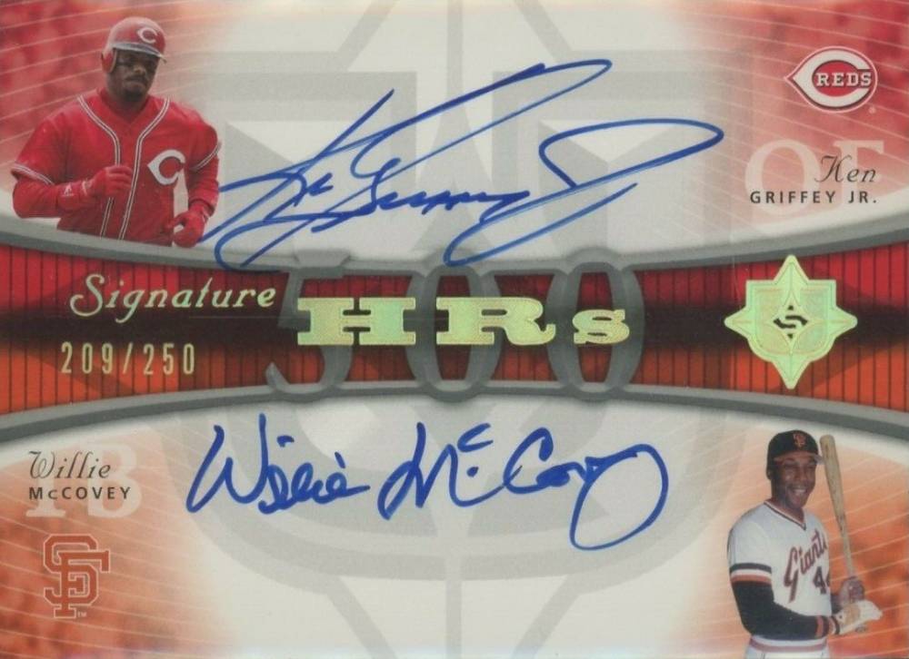 2005 Ultimate Signature Edition Signature HRS K.Griffey/W.McCovey #HR-GM Baseball Card
